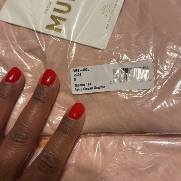 Show Me Your Mumu Thomas Graphic Tee Retro Garden Pink Floral Small Medium - Picture 6 of 6